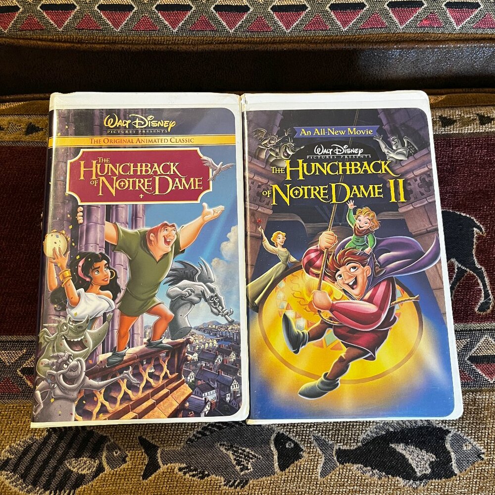Lot of 2 Disney VHS Tapes, The Hunchback of Norte Dame